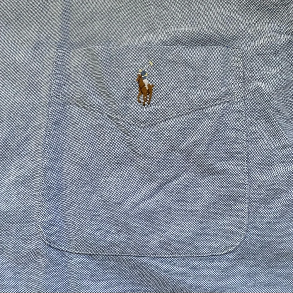 Polo RL Classic Fit Men’s Big &‎ Tall Sz 2XB Blue Cotton Long Sleeve Button Down